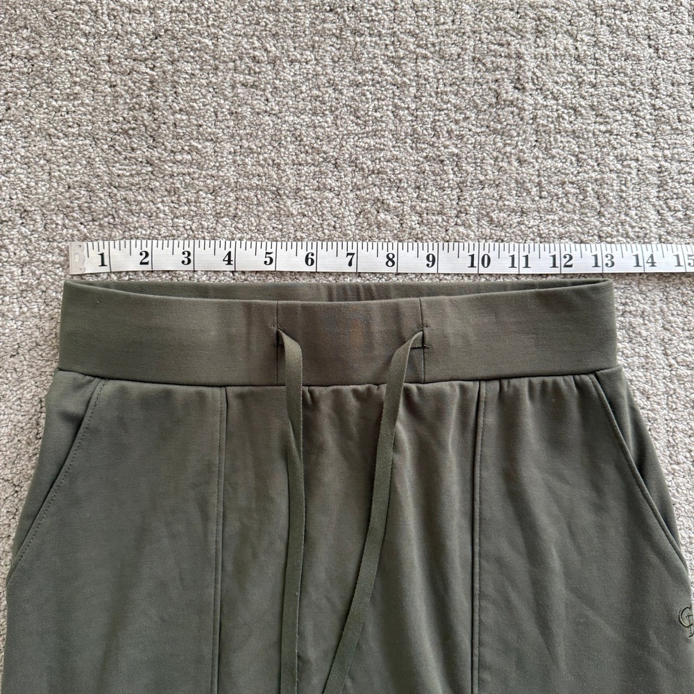 Cozy Earth Brushed Bamboo‎ XS Olive Green Midi Skirt Drawstring Comfy Athleisure - Picture 4 of 9